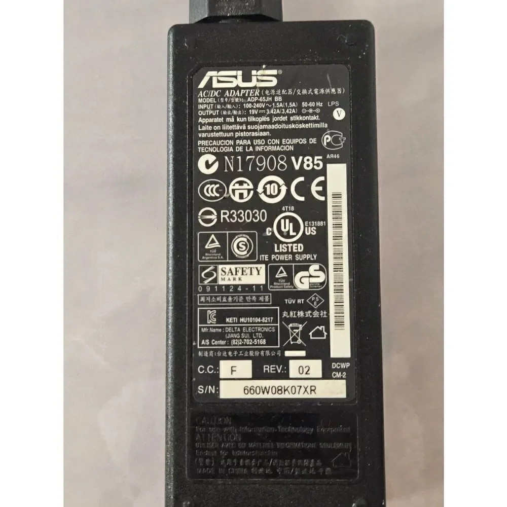 ASUS AC/DC Adapter ADP-65JH BB Electrical Cord